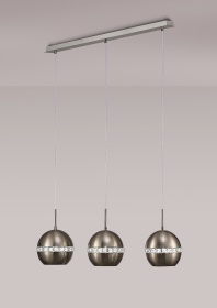 IL31613  Andrea Crystal Pendant 3 Light